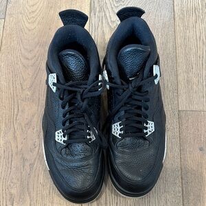 Jordan Black Leather Men's Sneakers